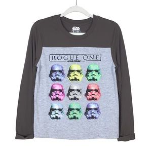 Star Wars | Multicolored Stormtrooper Long-Sleeve Tee, Small (Juniors)